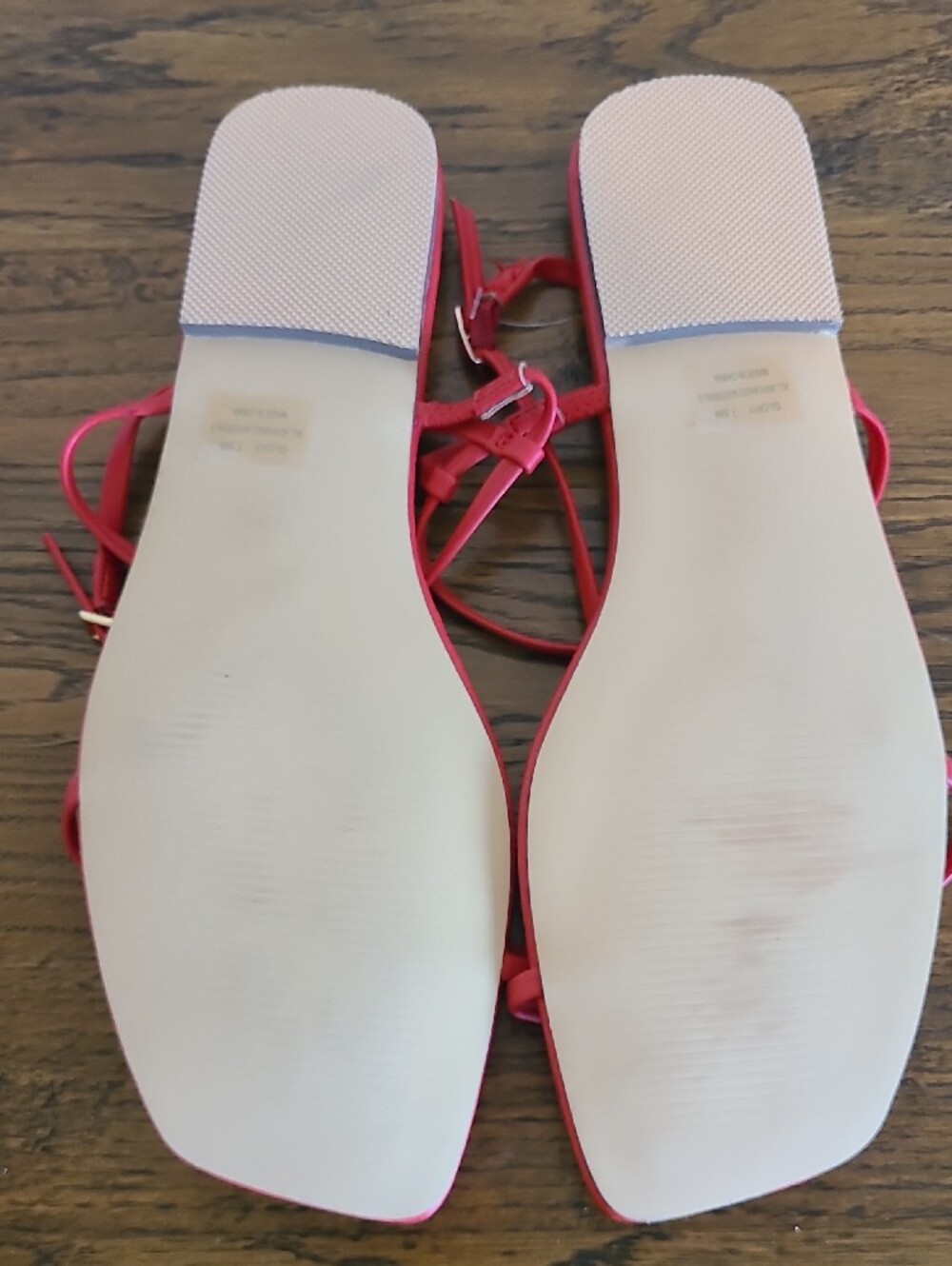 Joie Pink Strappy Square-Toe Sandals - Picture 5 of 6